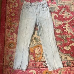 Abercrombie & Fitch 90s Straight Slit Front Jeans Size 28s